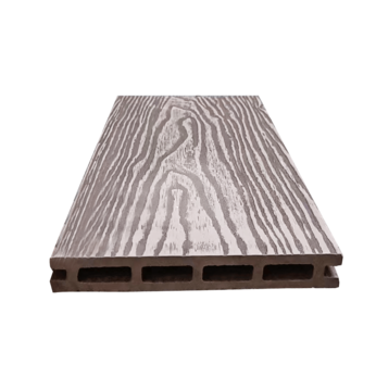 3D embossed plastic wood square hole flooring